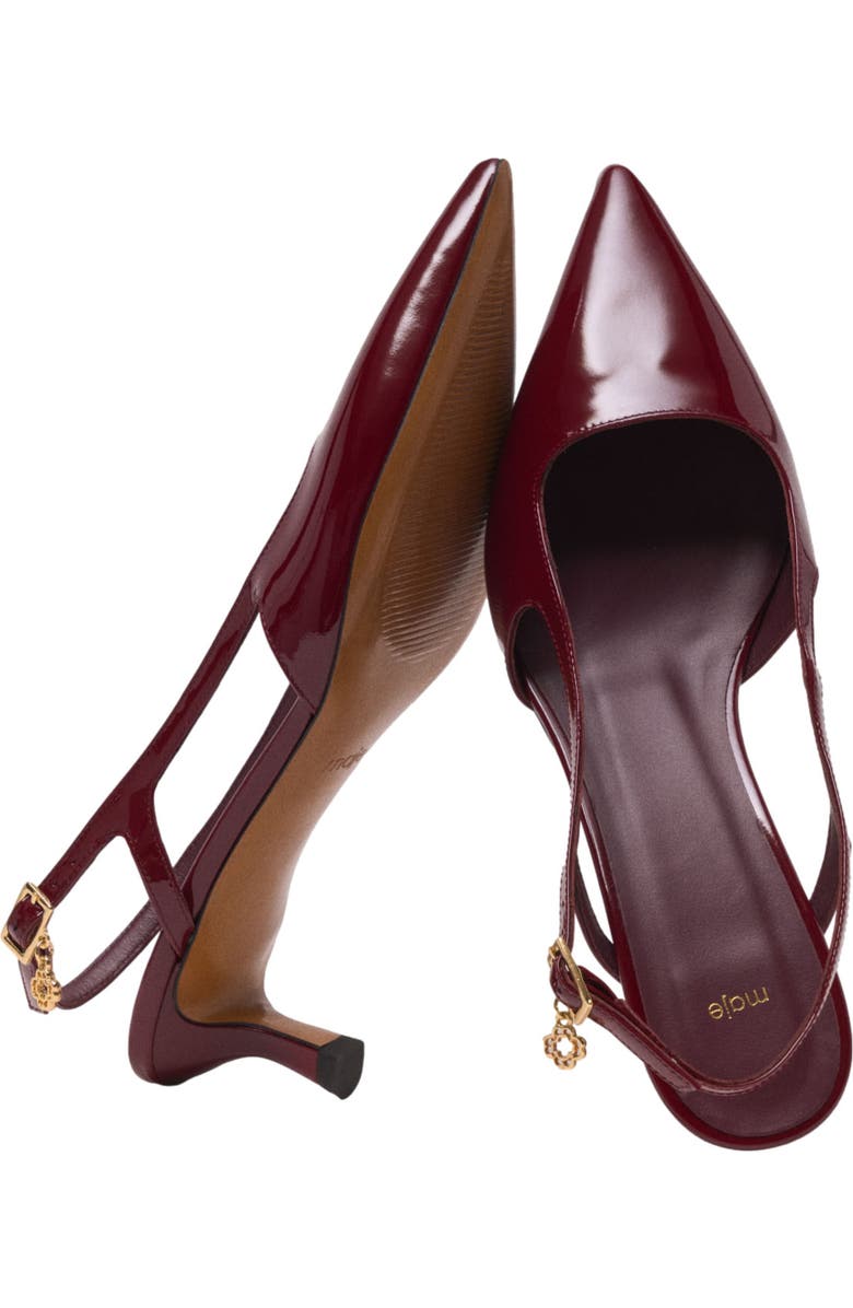 maje Slingback pumps, Alternate, color, Burgundy