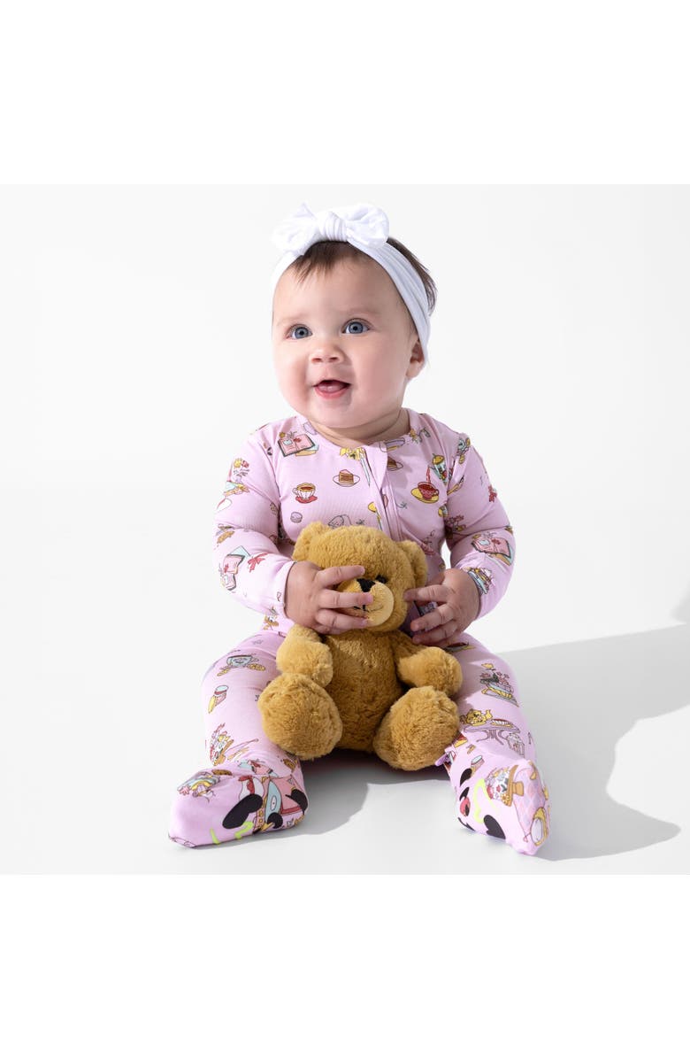Bellabu Bear Baby Tea Party Convertible Footie, Alternate, color, Tea Party