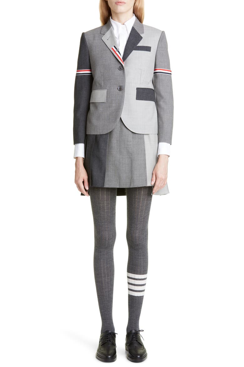 Armband Colorblock Wool Sport Coat, Alternate, color, DARK GREY