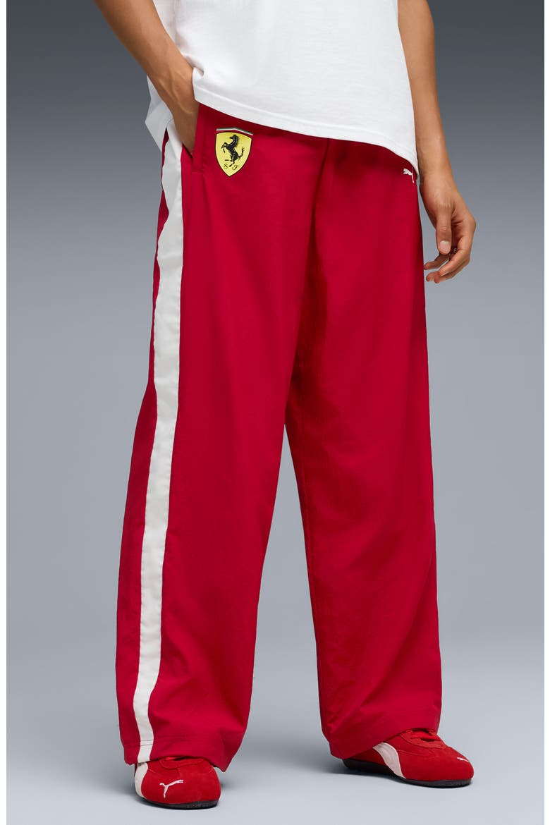 x Scuderia Ferrari T7 Track Pants, Main, color, DARK CHERRY