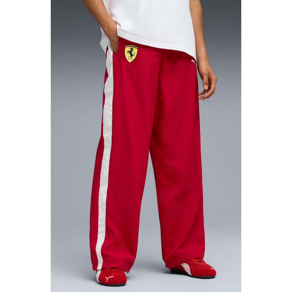 Puma X Scuderia Ferrari T7 Track Pants In Red