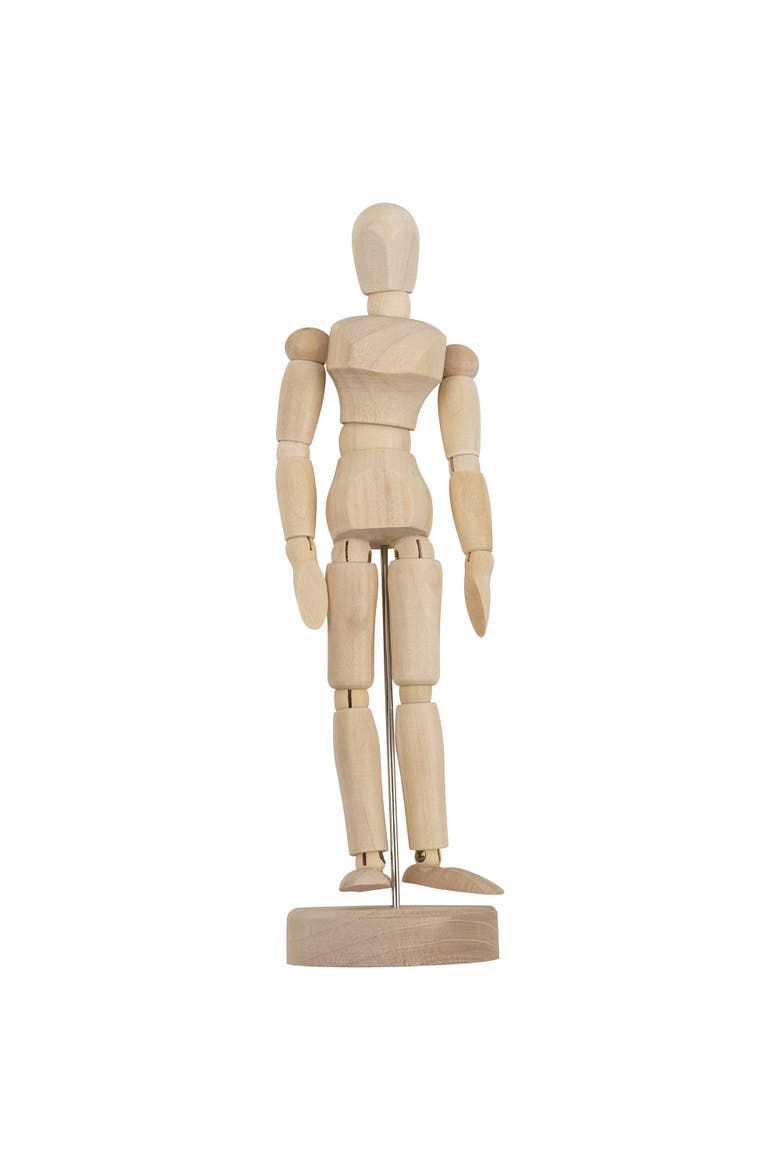 Wooden Artist Manikin 1Pc Posable Drawing Reference, Alternate, color, Multicolored