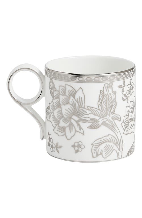 Wedgwood Silver Tonquin Bone China Mug In White