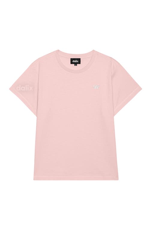 Dalix Womens Bow Lightweight High Waisted Tee In Pink