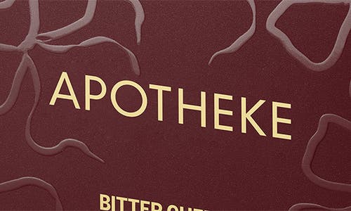 Apotheke Bitter Cherry Three-wick Scented Candle In Red