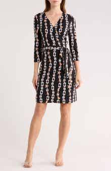 Diane von Furstenberg New Julian Print Silk Jersey Wrap Dress