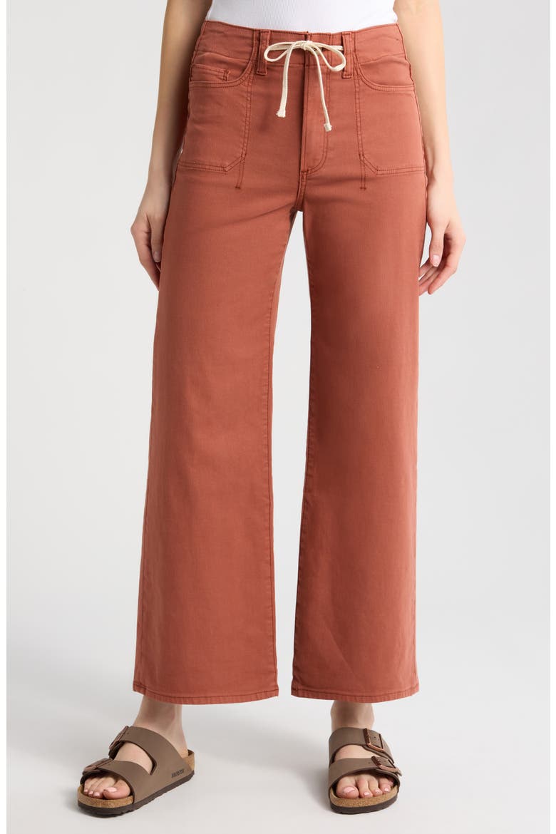 Ari Drawstring Wide Leg Pants, Main, color, VINTAGE CLAY SUNSET