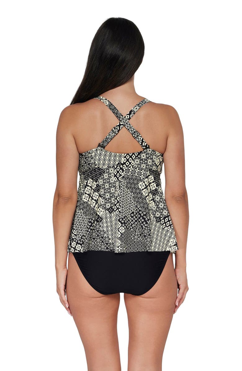 Sunsets Escape Marin Tankini Swimsuit Top, Alternate, color, Venice Seagrass Texture