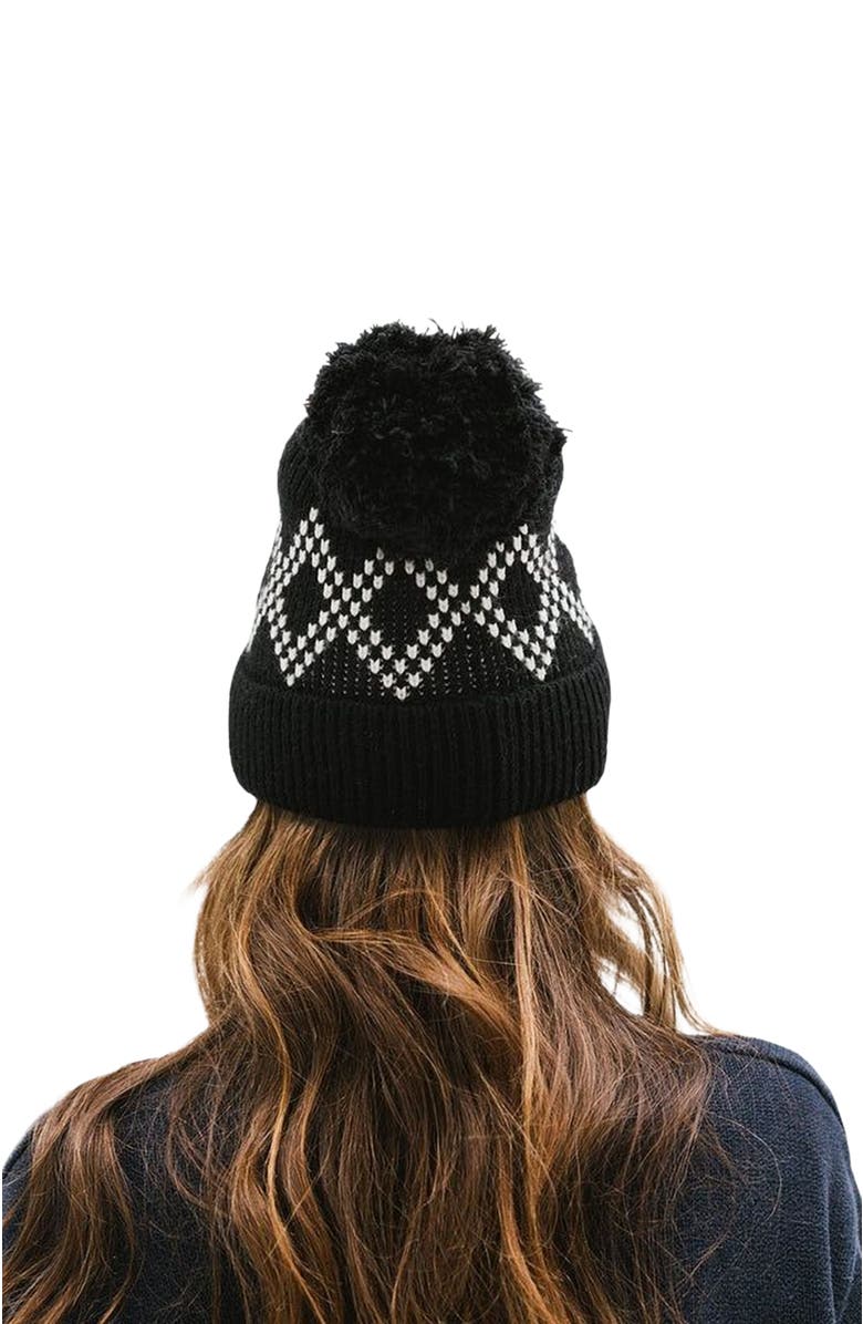 Gigi Pip Elio Pom Beanie, Alternate, color, Black