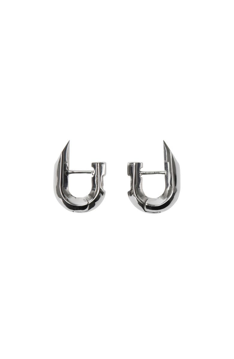 Burberry Hollow Spike Earrings, Alternate, color, Silver