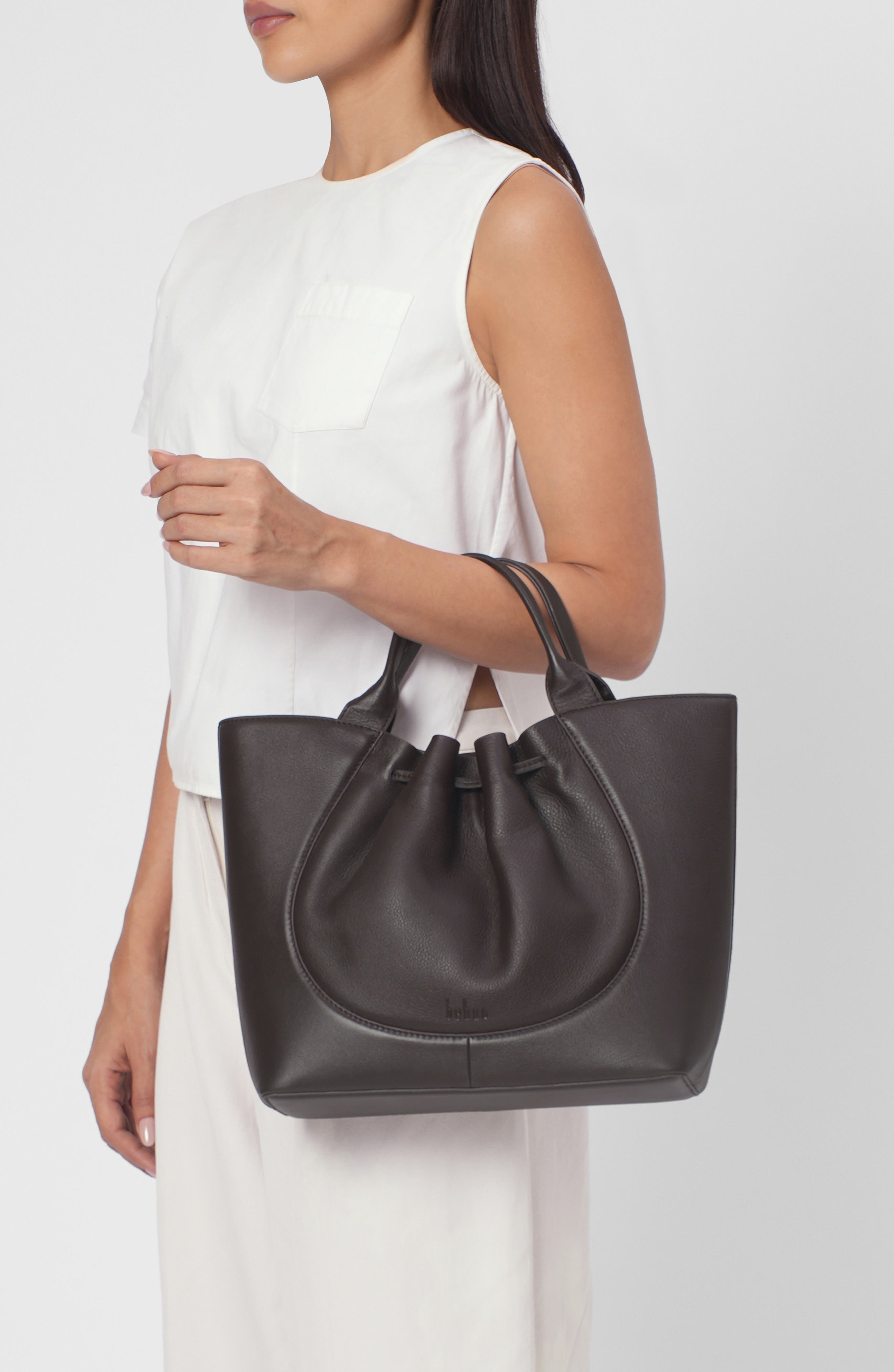 Katrina Leather Satchel, Alternate, color, CACAO