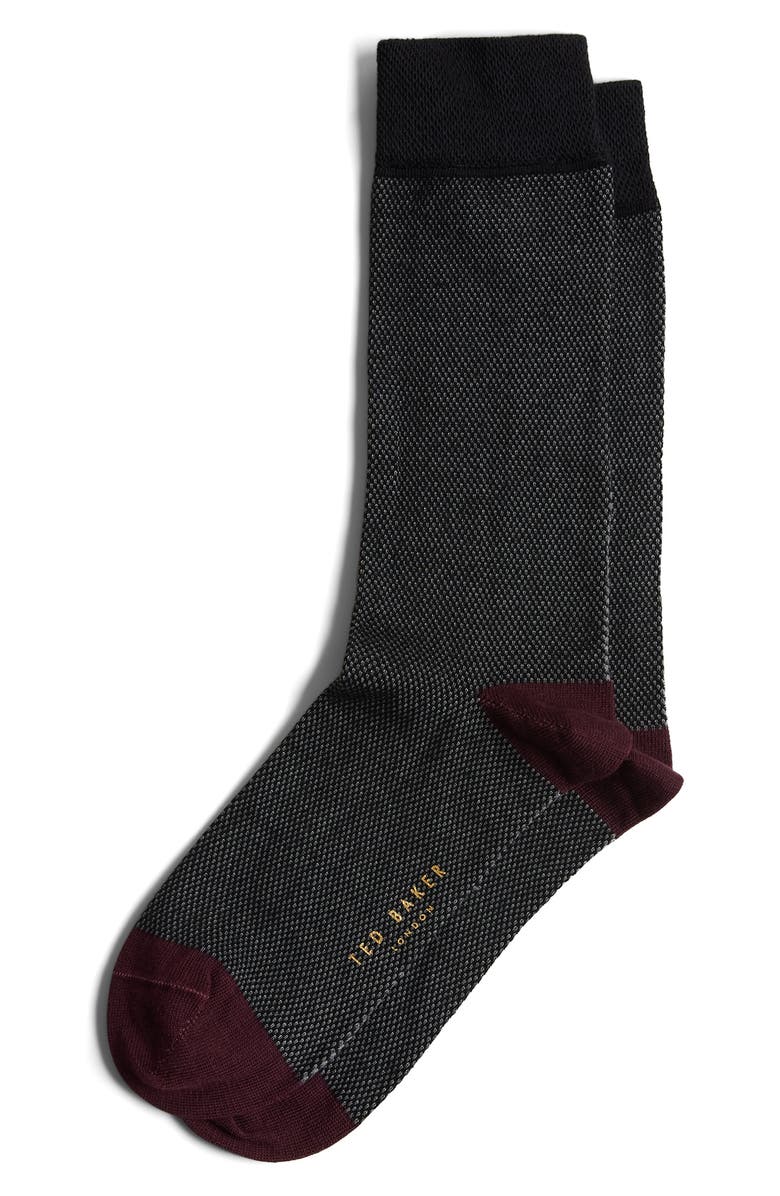 Ted Baker London Cortex Micropattern Dress Socks, Main, color,