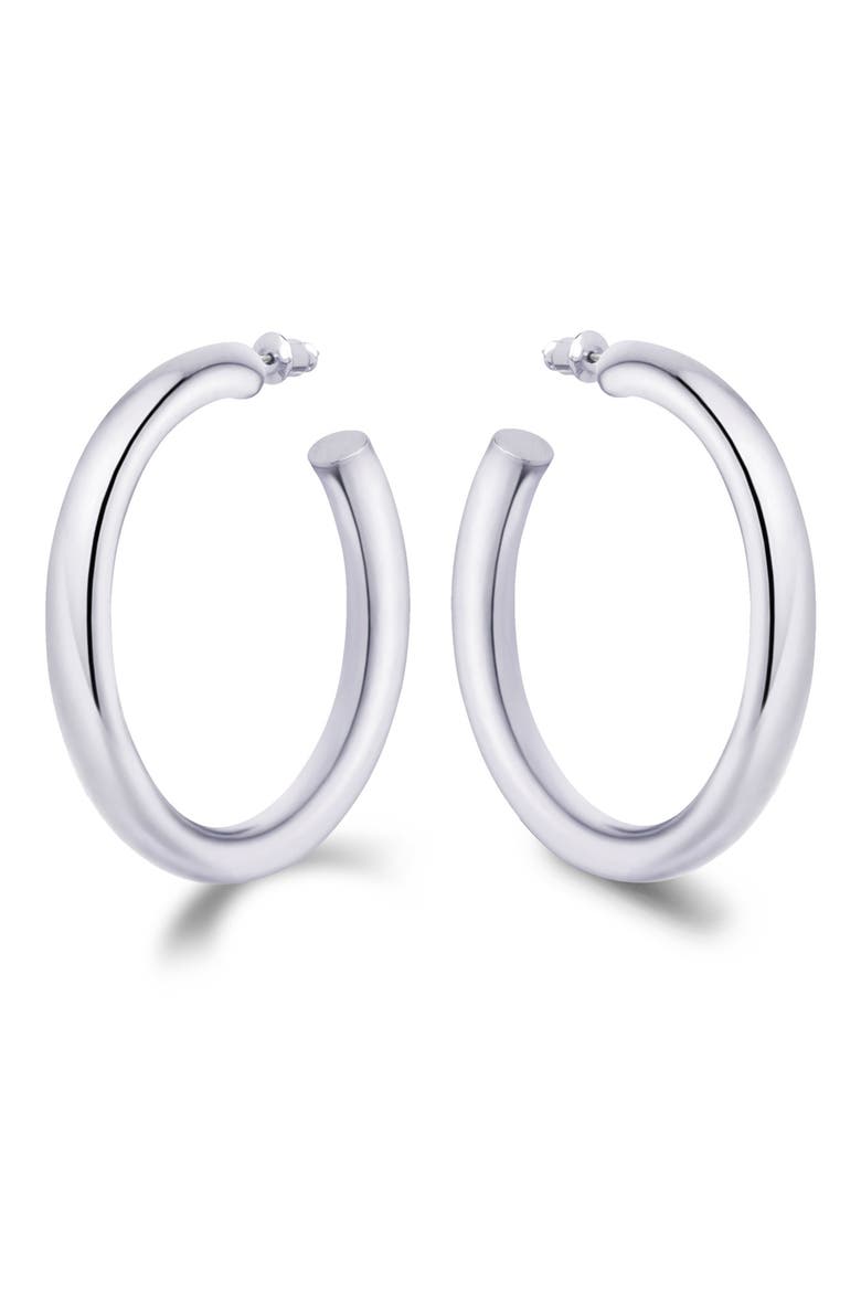 Hoop Earrings, Alternate, color, WHITE GOLD