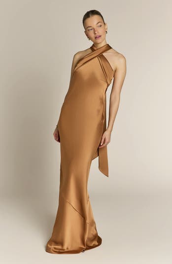 Caramel Roma Dress | Rewritten London US 16