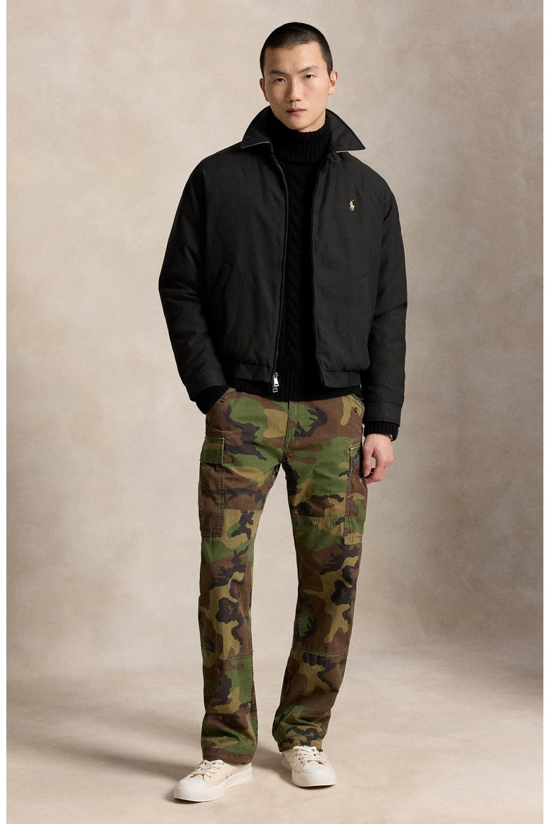 Down Fill Twill Jacket, Alternate, color, RL BLACK