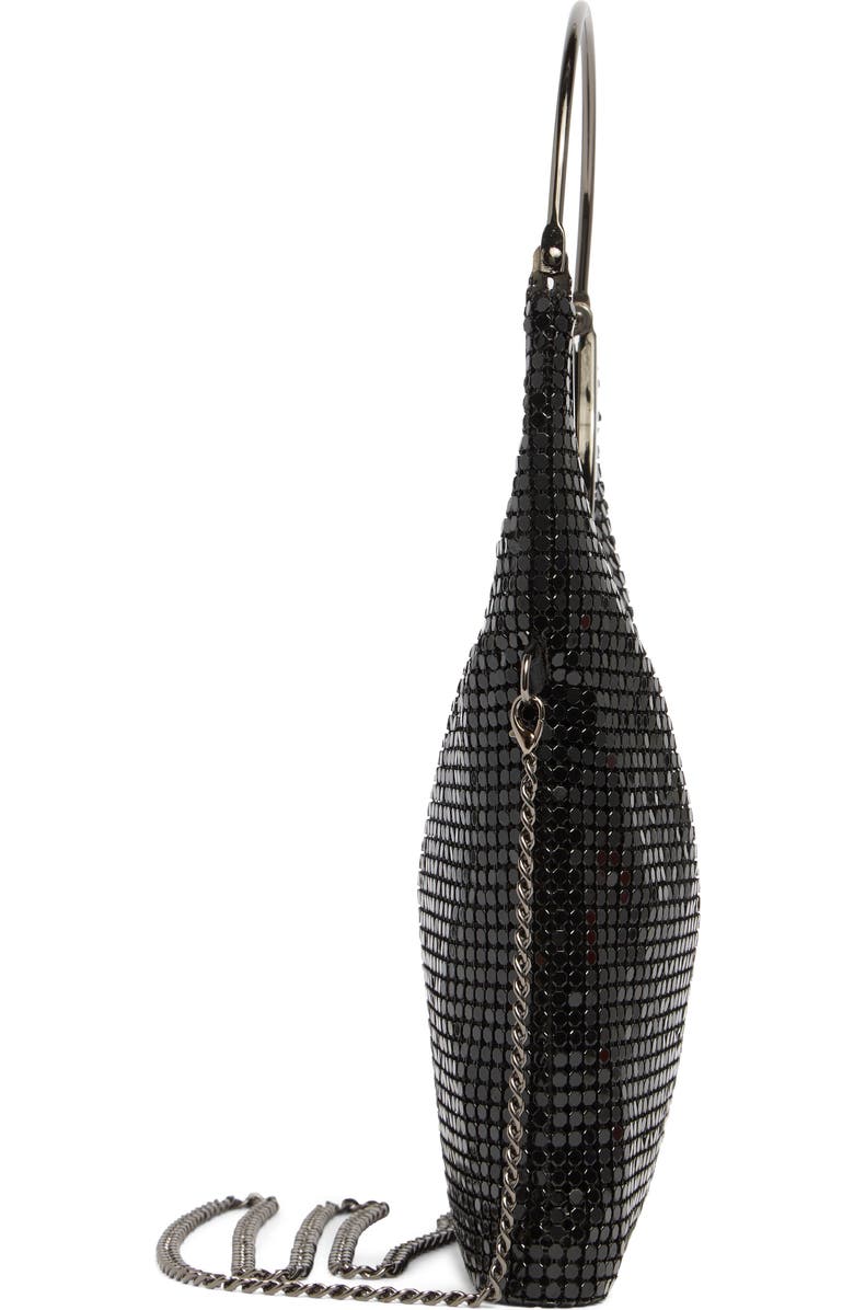 Olga Berg Gigi Mesh Frame Handle Clutch, Alternate, color,