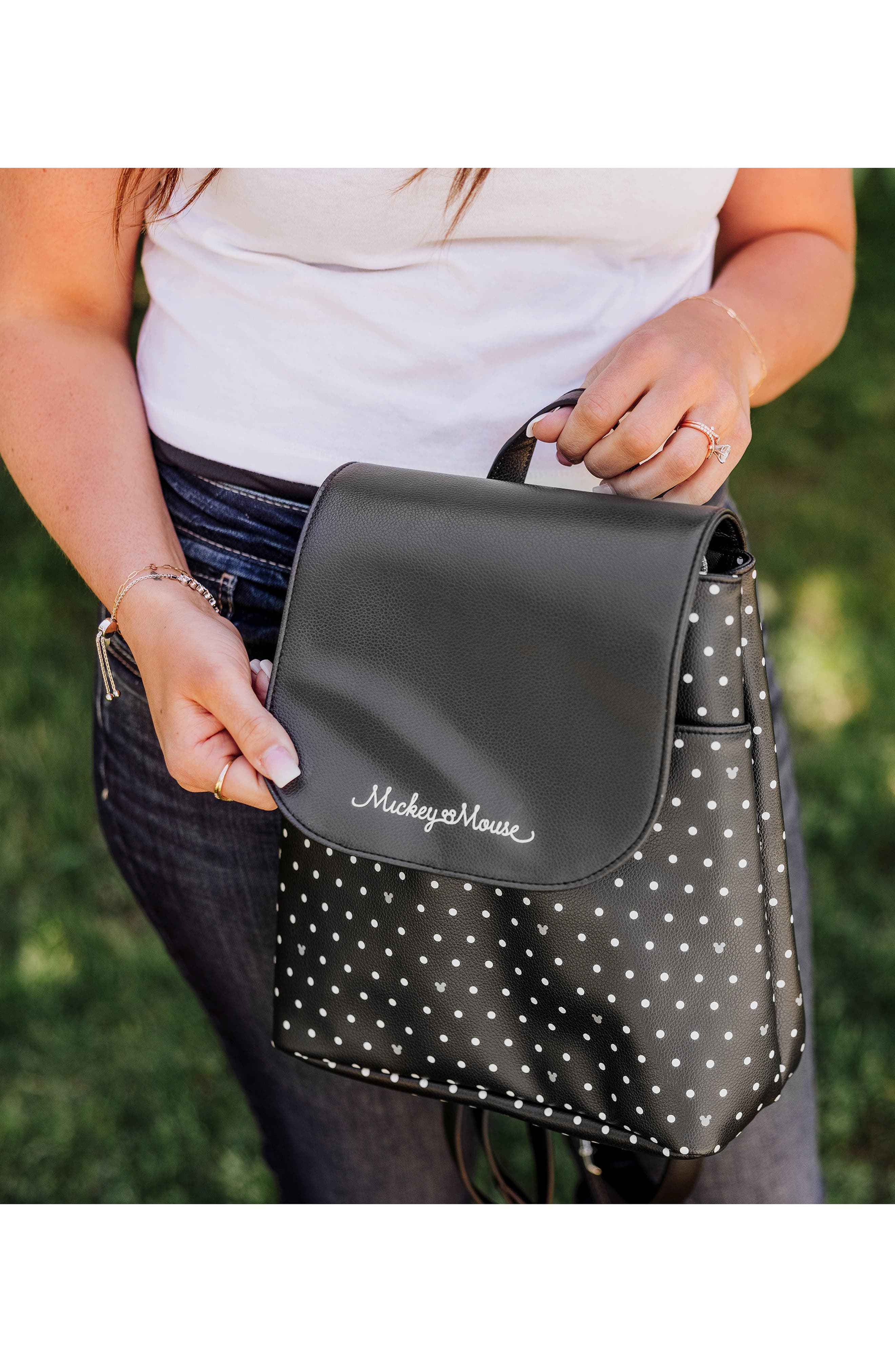 Downtown Mini Cooler Backpack, Alternate, color, BLACK