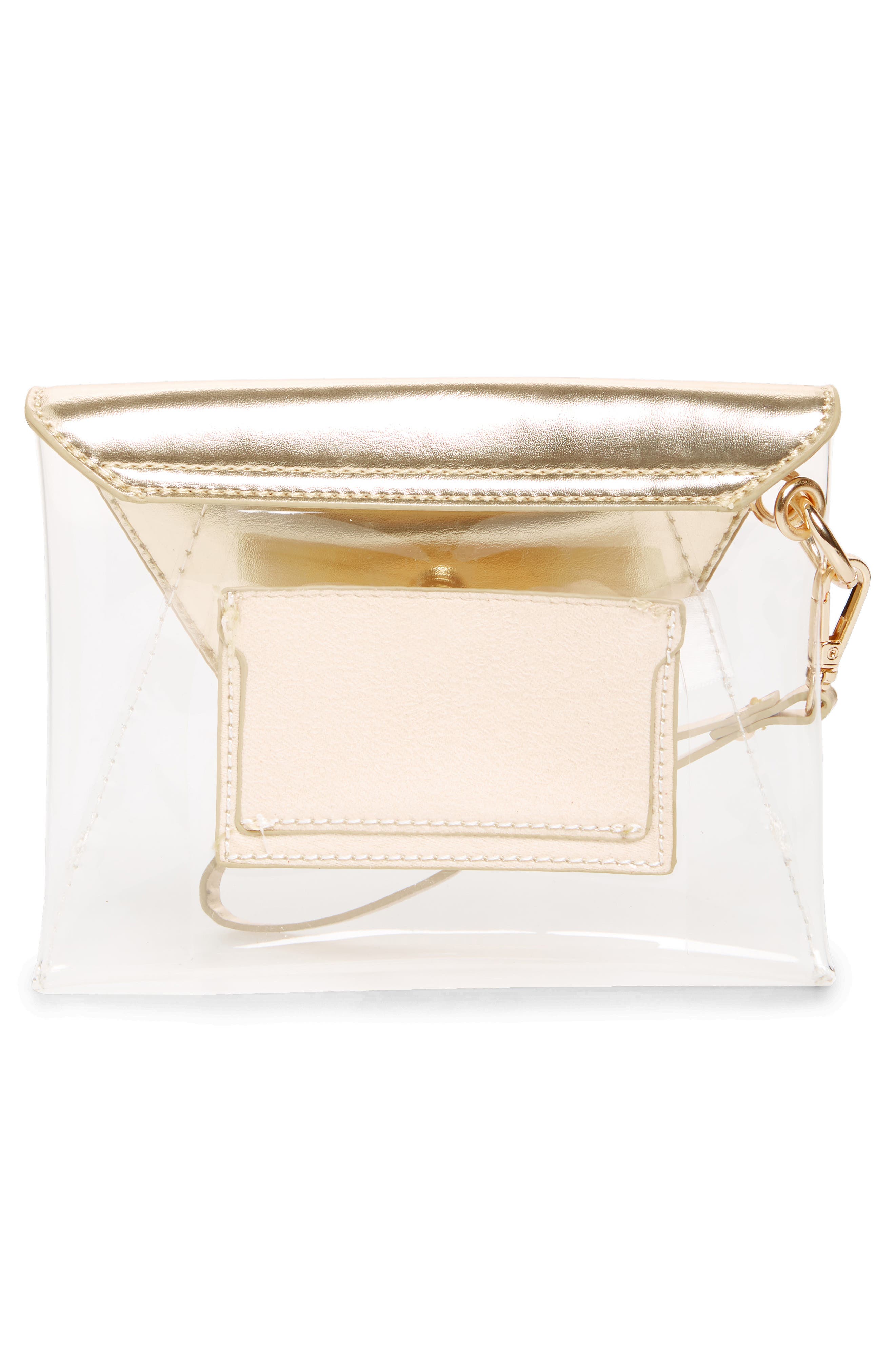 Leith Transparent Wristlet Clutch, Alternate, color, 