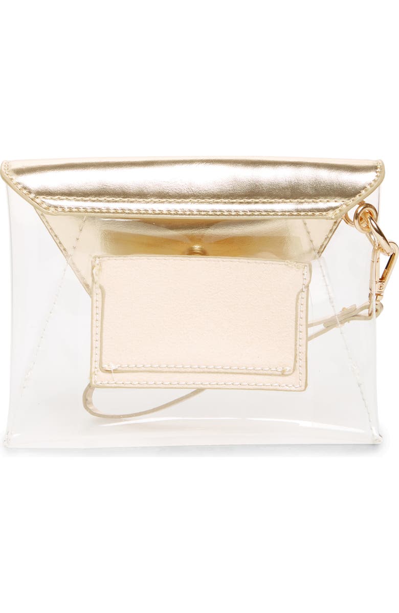 Leith Transparent Wristlet Clutch, Alternate, color,