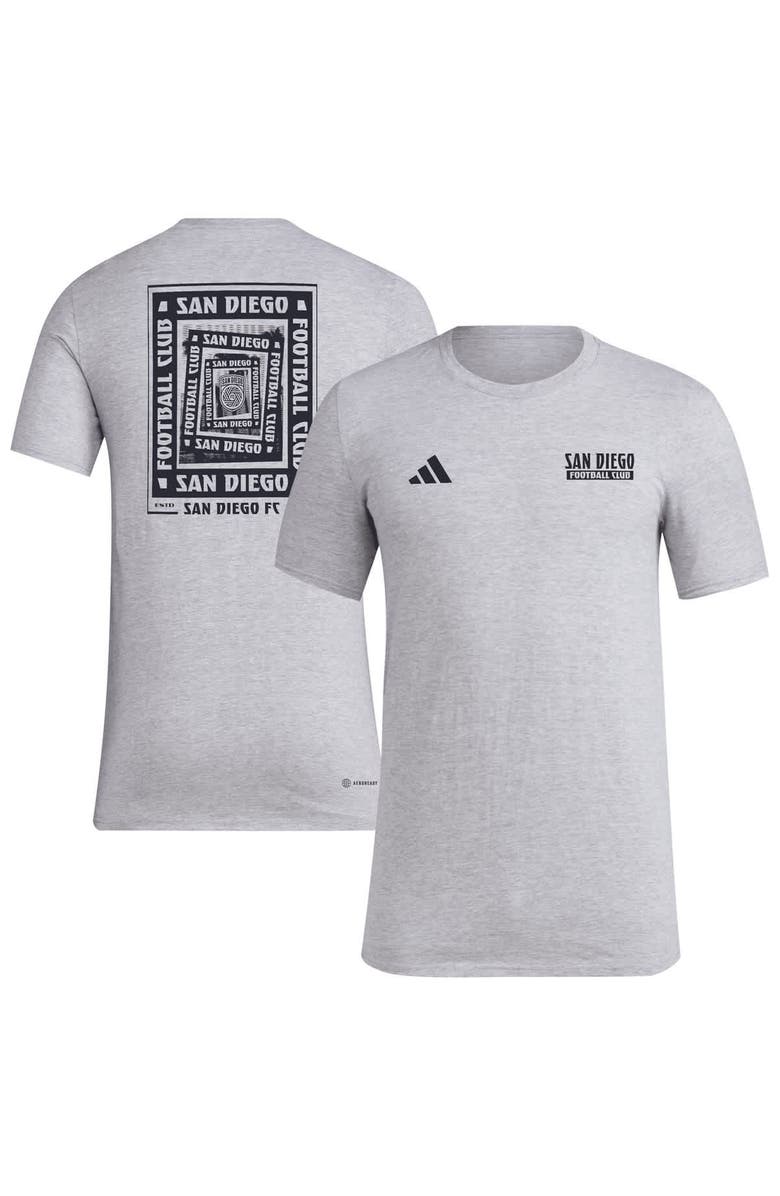 adidas Men's adidas Gray San Diego FC Local Wrap T-Shirt, Main, color, Gray