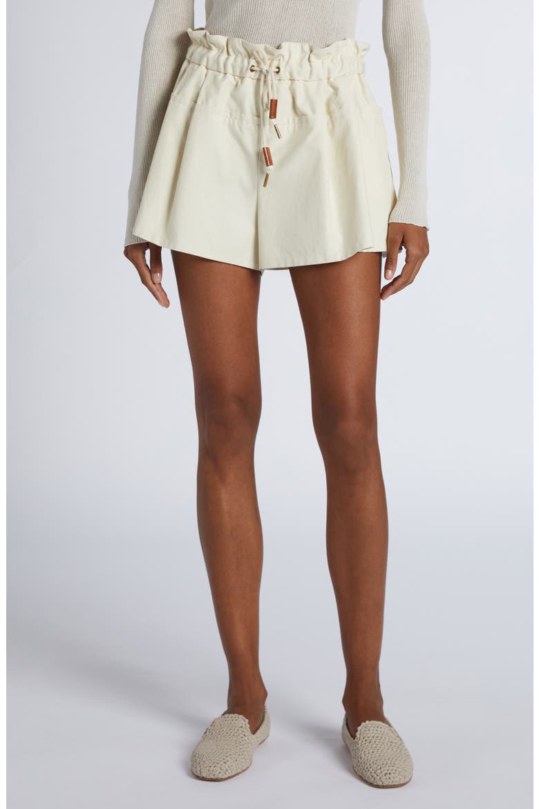 Drawstring Shorts, Main, color, WHITE