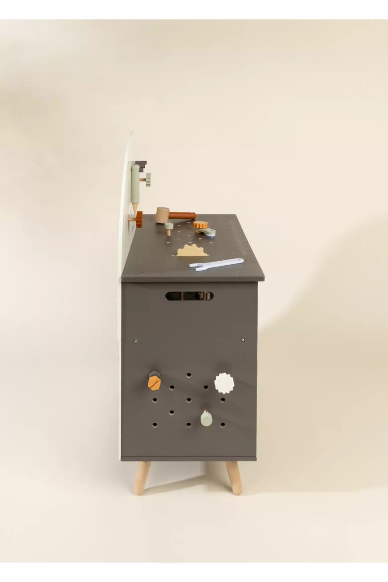 Wooden Workbench Playset, Alternate, color, Natural Wood