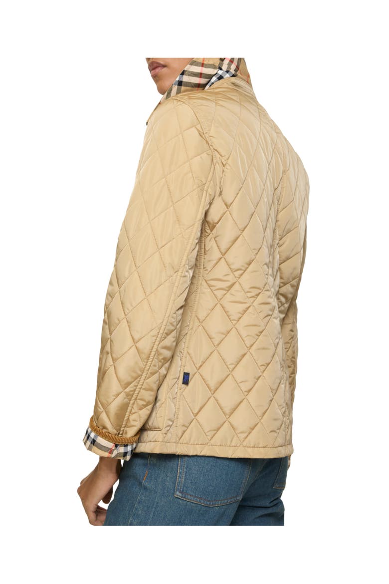 Quilted Nylon Jacket, Alternate, color, Flax beige/sand beige