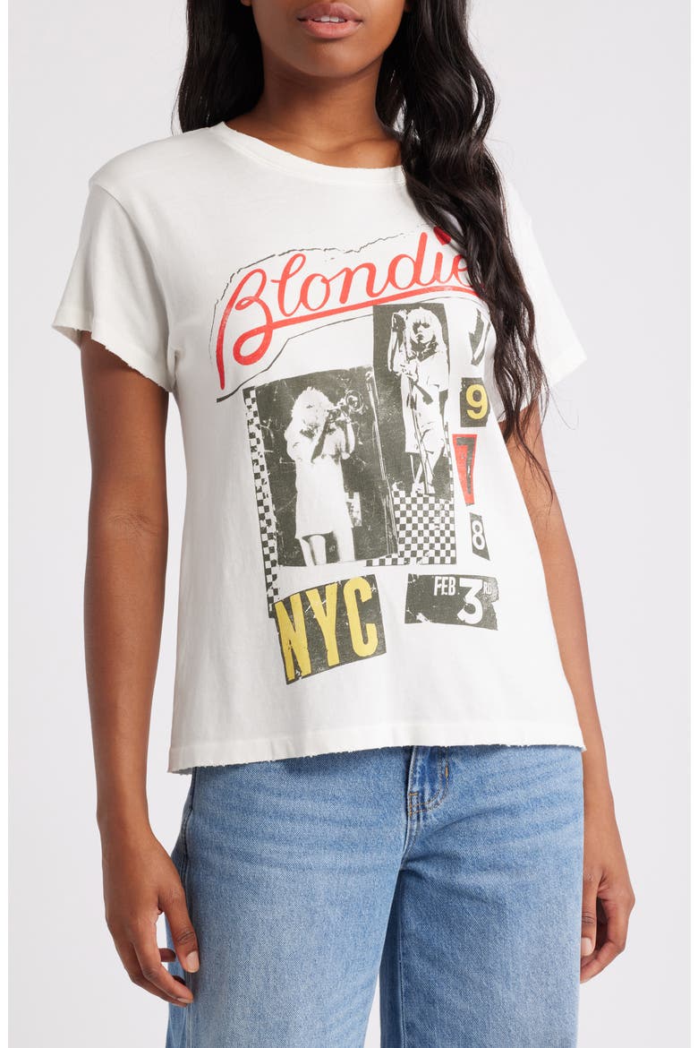 Blondie Valentine Collage Cotton Graphic T-Shirt, Main, color, VINTAGE WHITE