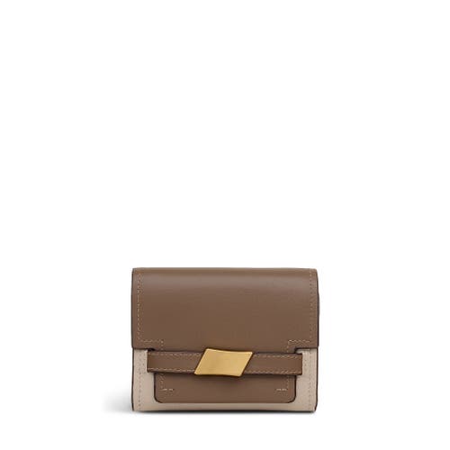 Radley The Christina- Colourblock Medium Flapover Wallet In Brown