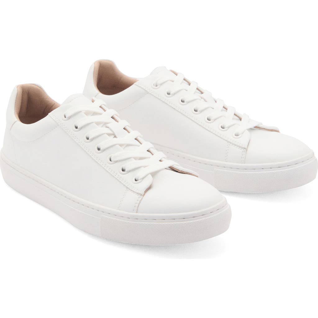 Mango Low Top Sneaker In White