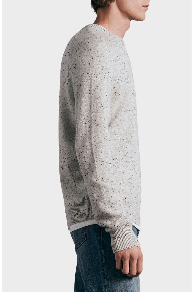 Harlow Donegal Wool & Cashmere Sweater, Alternate, color, GREY MULTI