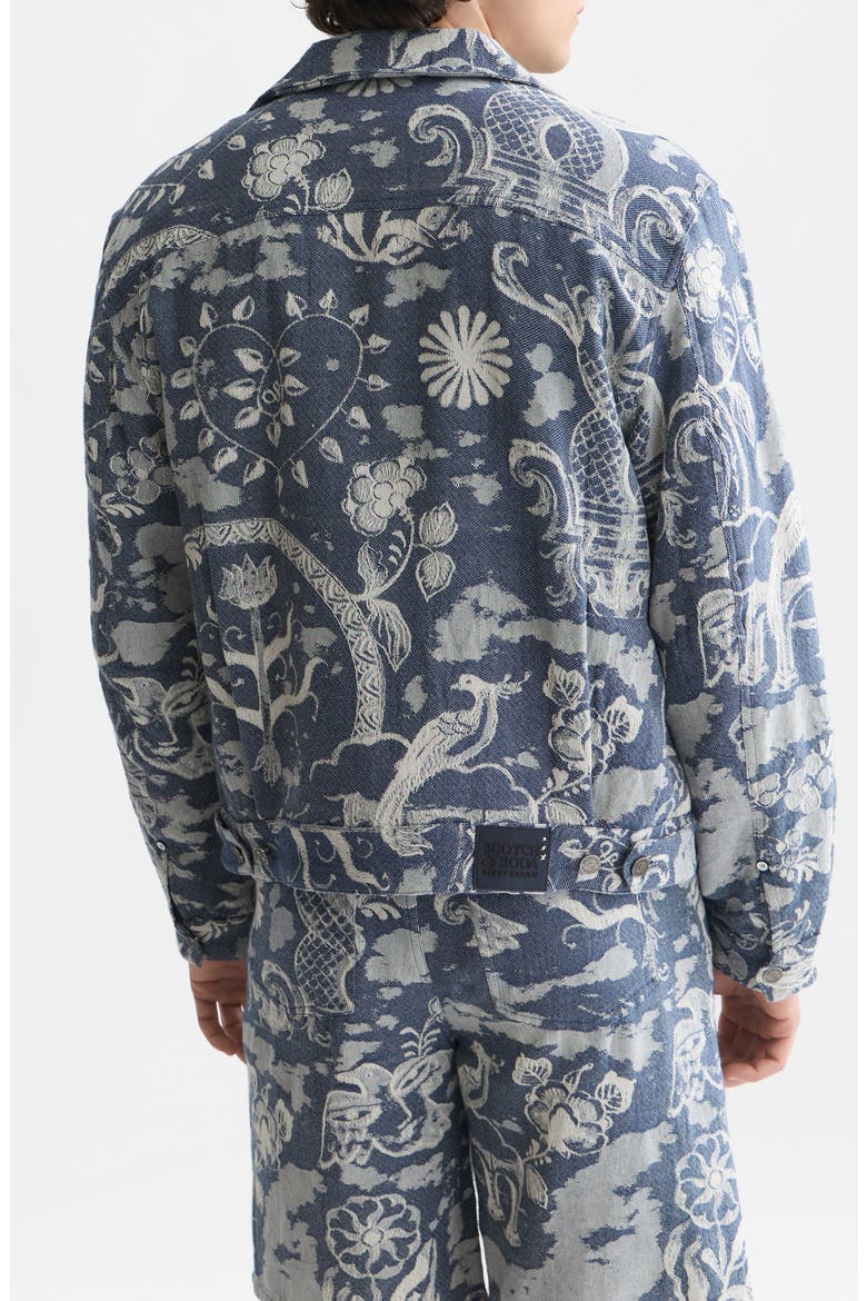 Cotton Shirt Jacket, Alternate, color, DELFT TILES BLUE