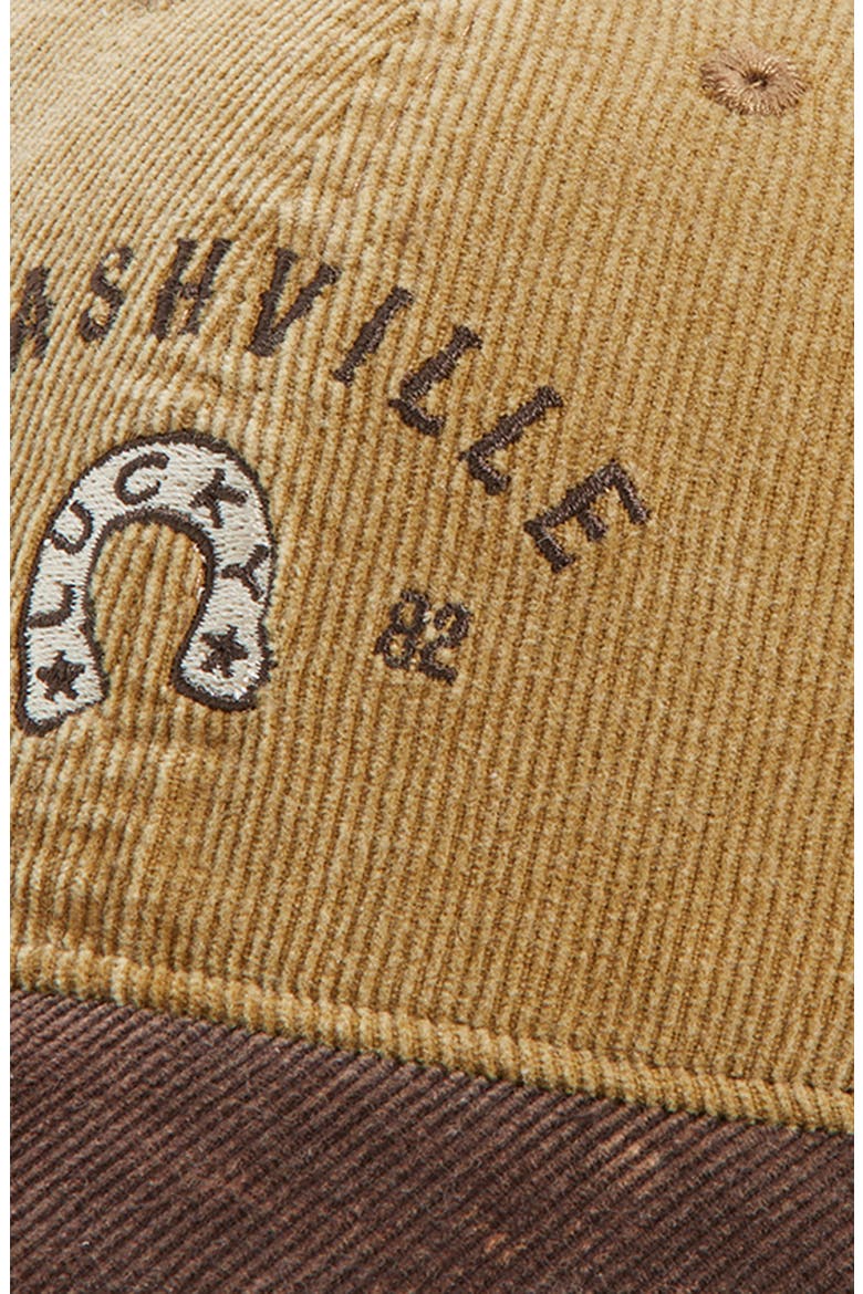 Corduroy Baseball Cap, Alternate, color, IVORY- BROWN NASHVILLE