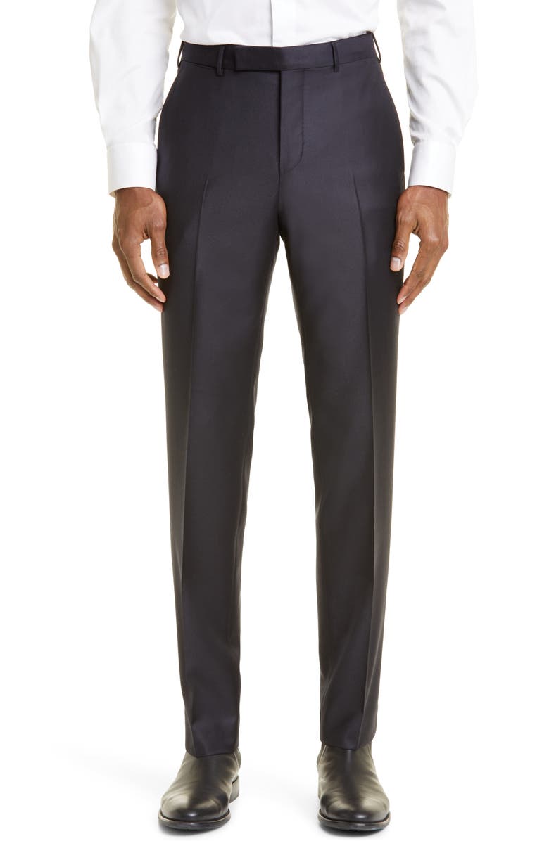 ZEGNA Slim Fit Wool Pants, Main, color, 