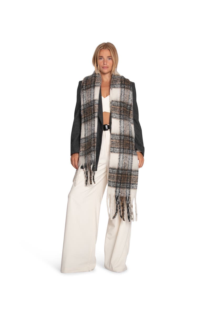 Belle & Bloom Still Into You Scarf, Alternate, color, Black/White