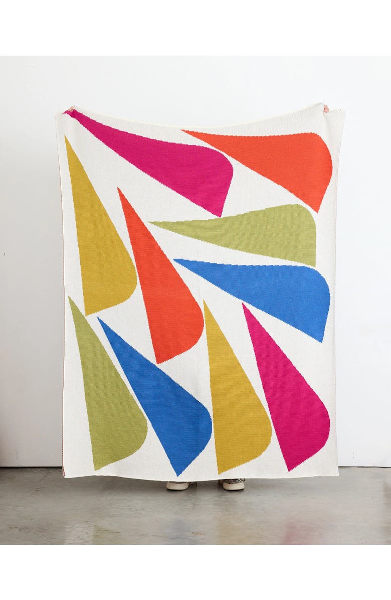 Biquette Easy Breezy Knit Throw Blanket, Alternate, color, Tutti Frutti