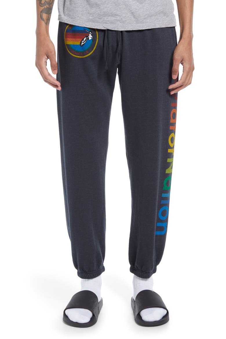 Men's Logo Graphic Joggers, Main, color, CHARCOAL