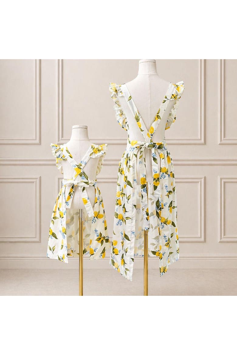 Capri Lemon Little Hostess Apron, Alternate, color, S (2-5)