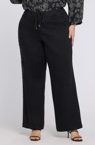 NYDJ Relaxed Drawstring Wide Leg Jeans