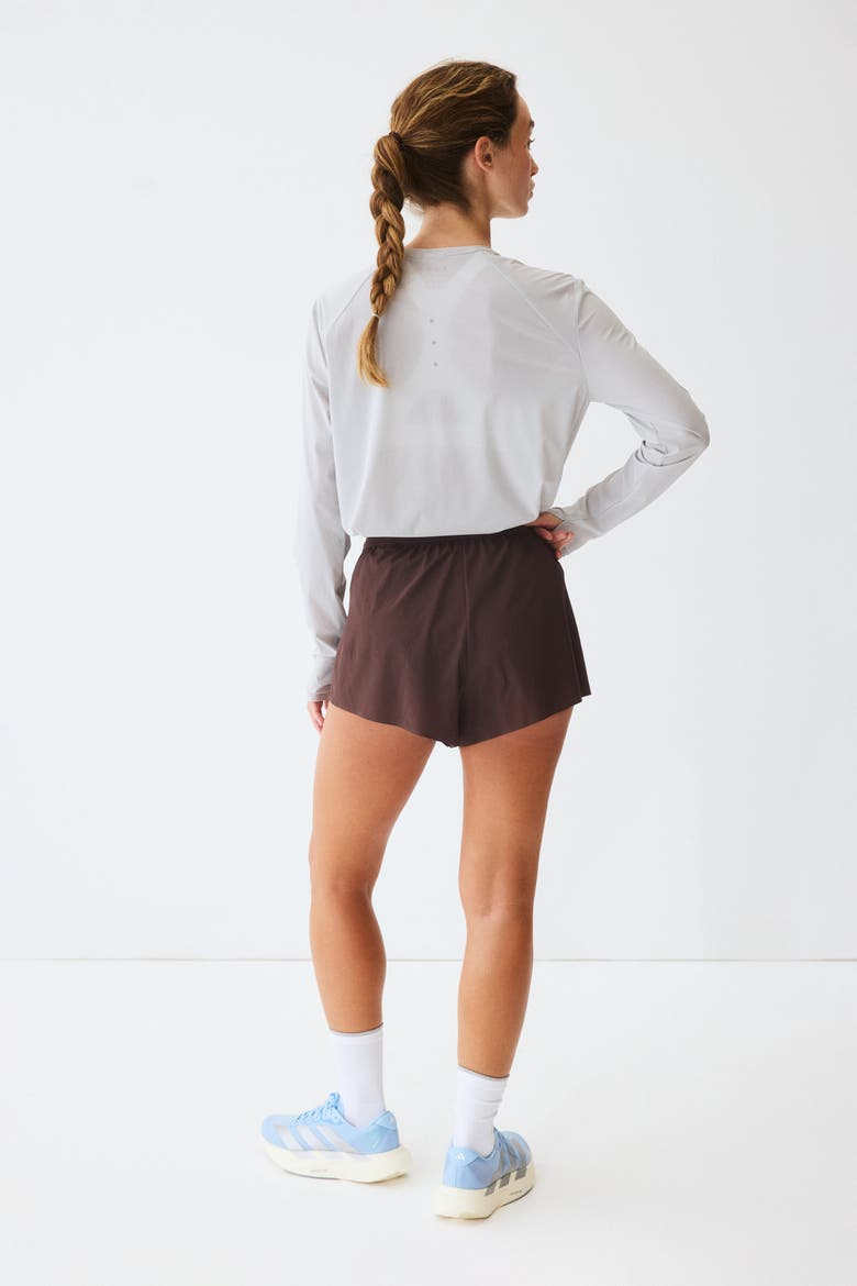 Short Running Shorts With Drymove, Alternate, color, Warm brown