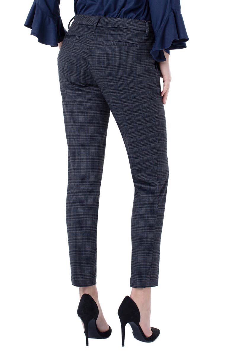 Liverpool Kelsey Plaid Knit Trousers, Alternate, color, 