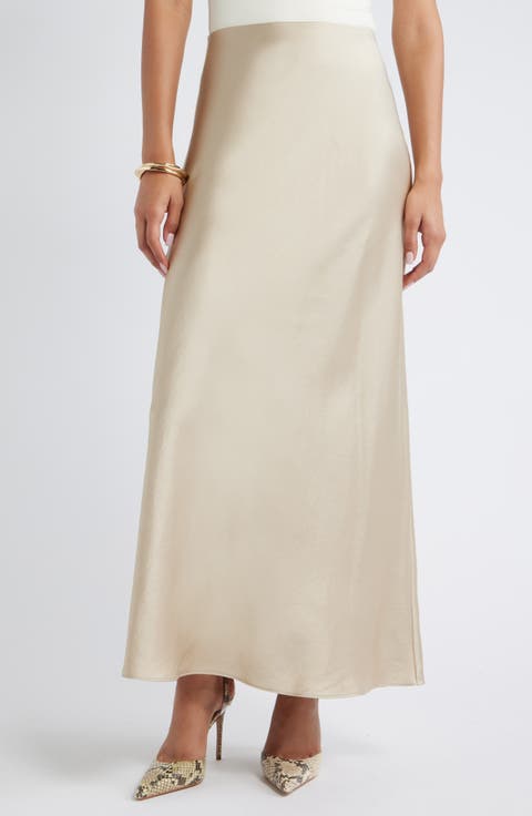 Satin Maxi Skirt