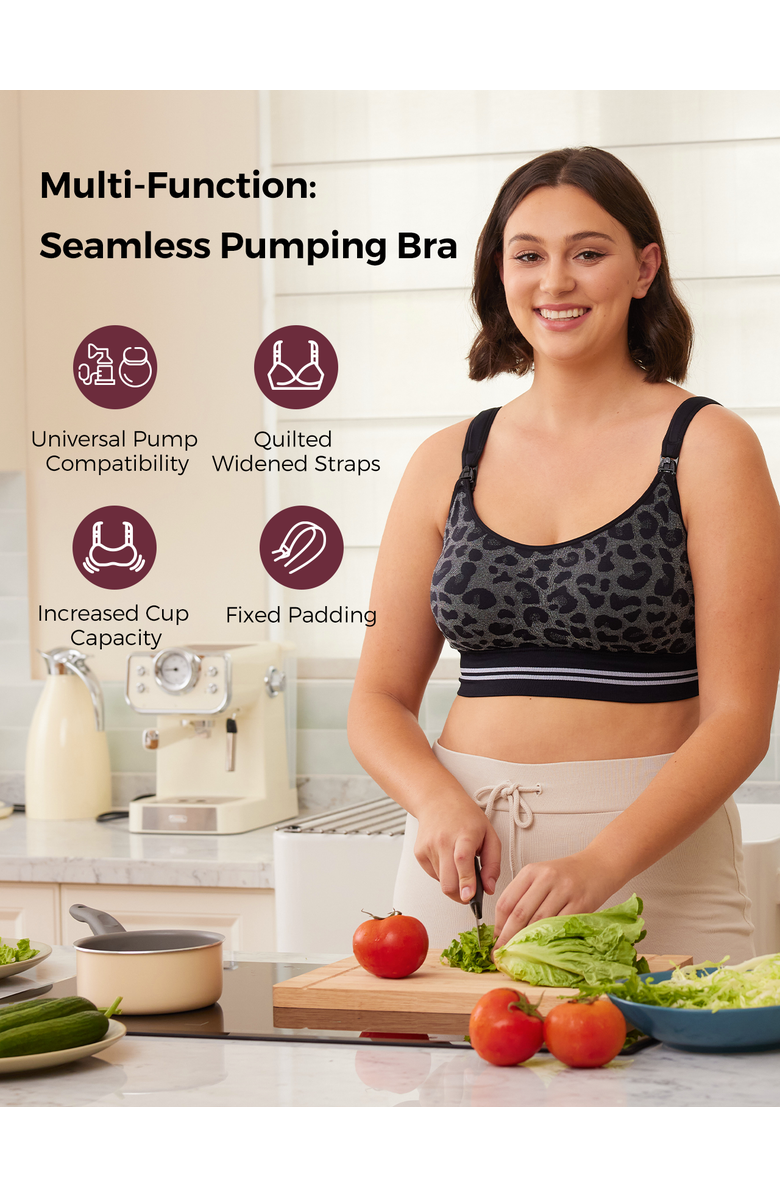 Momcozy Stretch Fabric Pumping Bra, Alternate, color, 