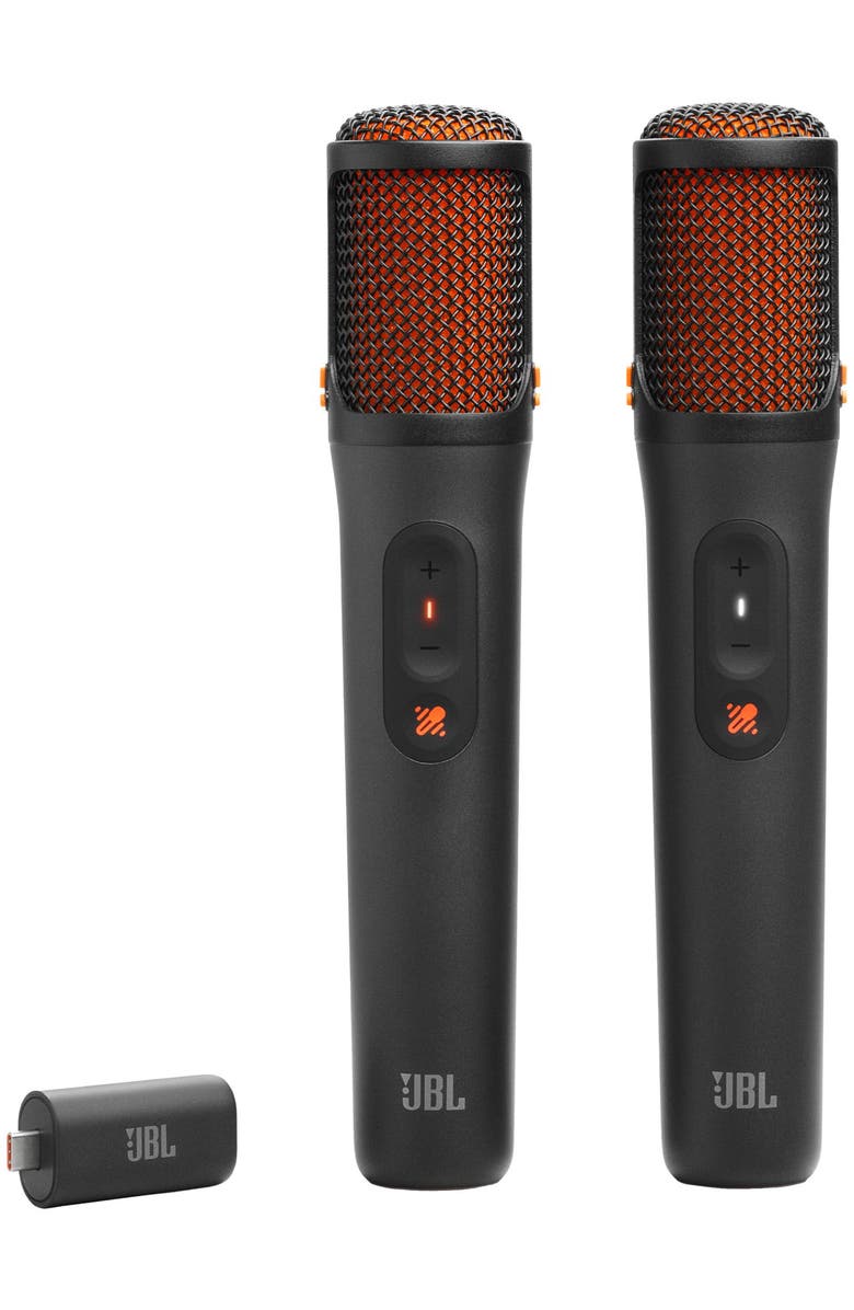 JBL EasySing Mics 2-Pack Wireless AI-powered Microphones, Main, color, Black