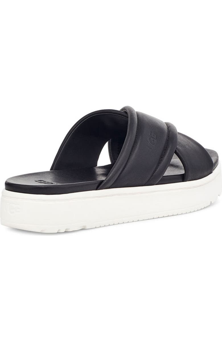 UGG<sup>®</sup> UGG Zayne Leather Platform Slide Sandal, Alternate, color,