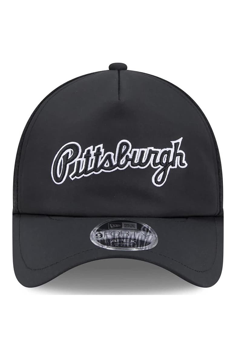 Men's New Era Black Pittsburgh Pirates 2026 Batting Practice Alternate Apex 9FORTY Adjustable Hat, Alternate, color, Black