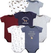 Hudson Baby Cotton Bodysuits 7-Pack