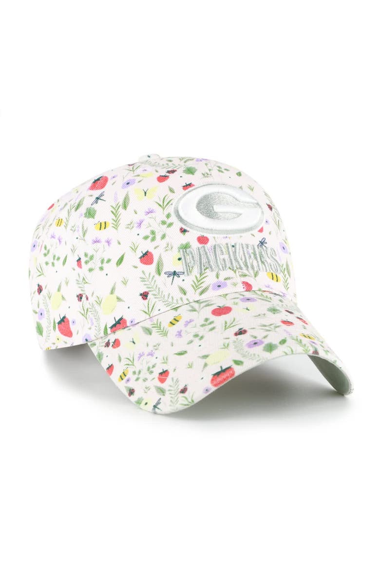 Girls Youth '47  Light Pink Green Bay Packers Posey Clean Up Adjustable Hat, Alternate, color, Light Pink
