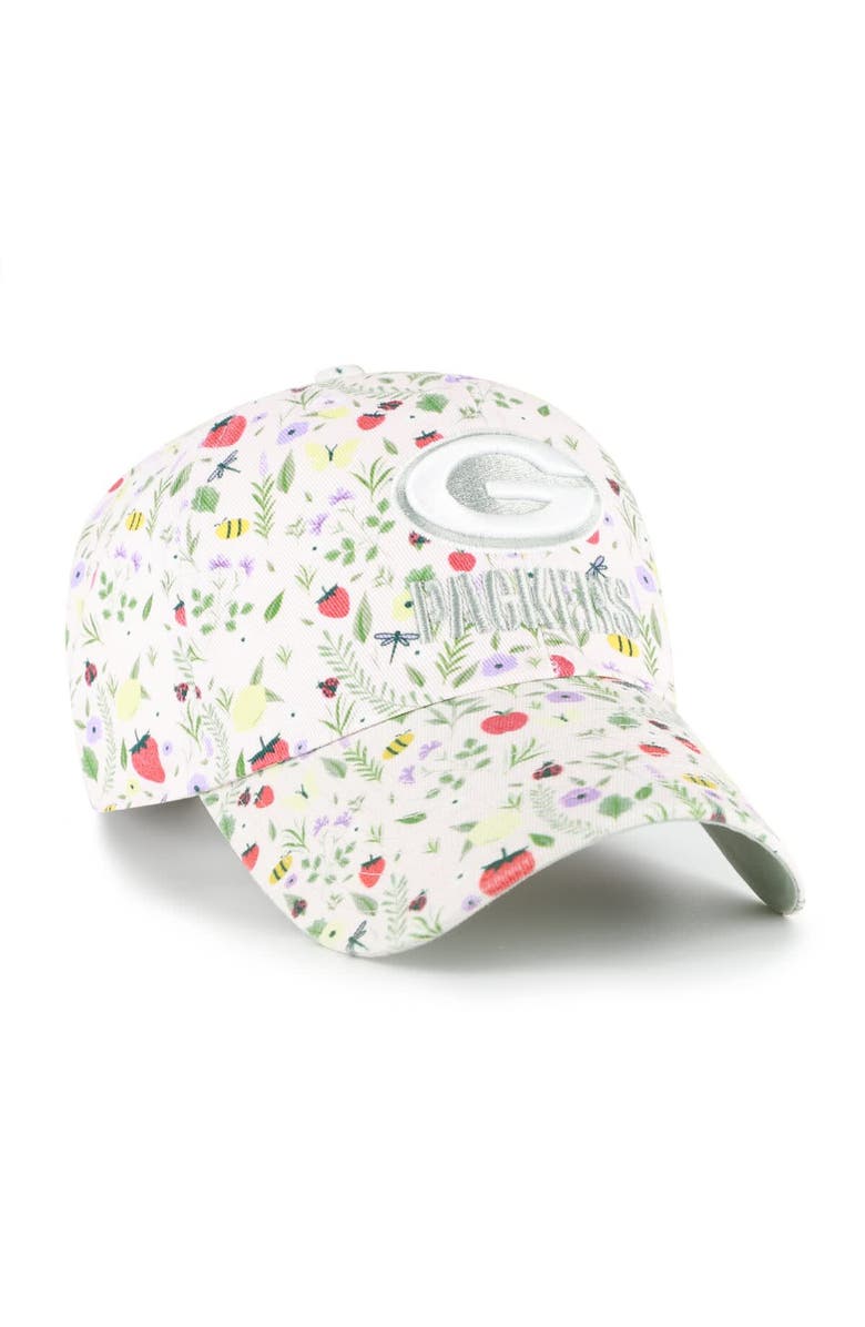 '47 Girls Youth '47 Light Pink Green Bay Packers Posey Clean Up Adjustable Hat, Alternate, color, Light Pink