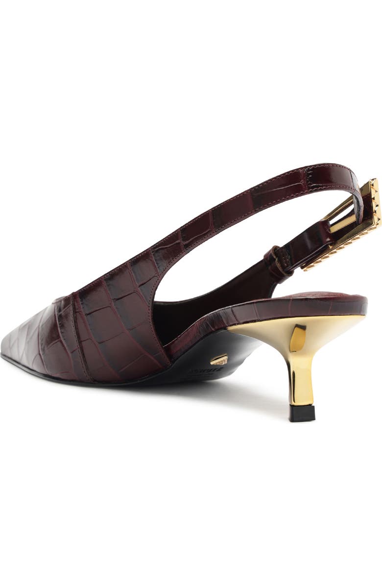 Schutz Ciara Slingback Pointed Toe Kitten Heel Pump, Alternate, color,